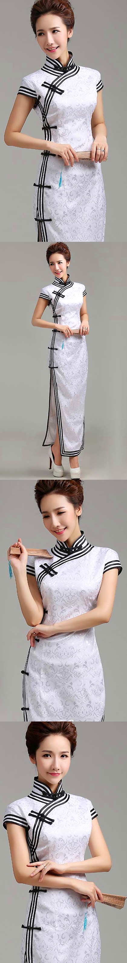 Cup-sleeve Long-length Cheongsam (CM)