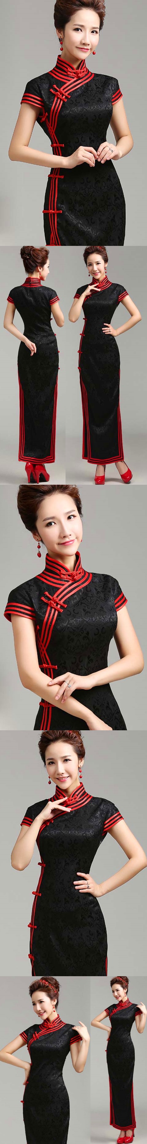 Cup-sleeve Long-length Cheongsam (CM)