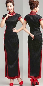 Cup-sleeve Long-length Cheongsam (CM)