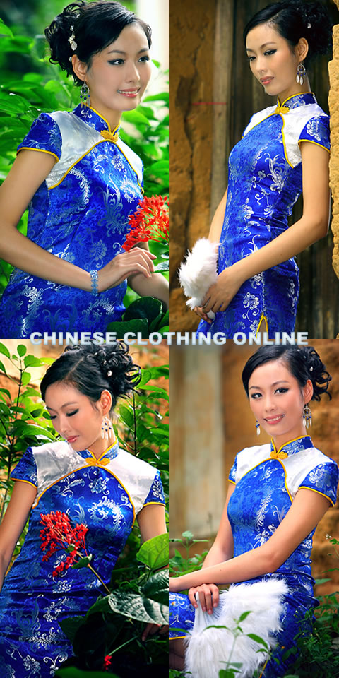 Short-sleeve Long-length Cheongsam (CM)