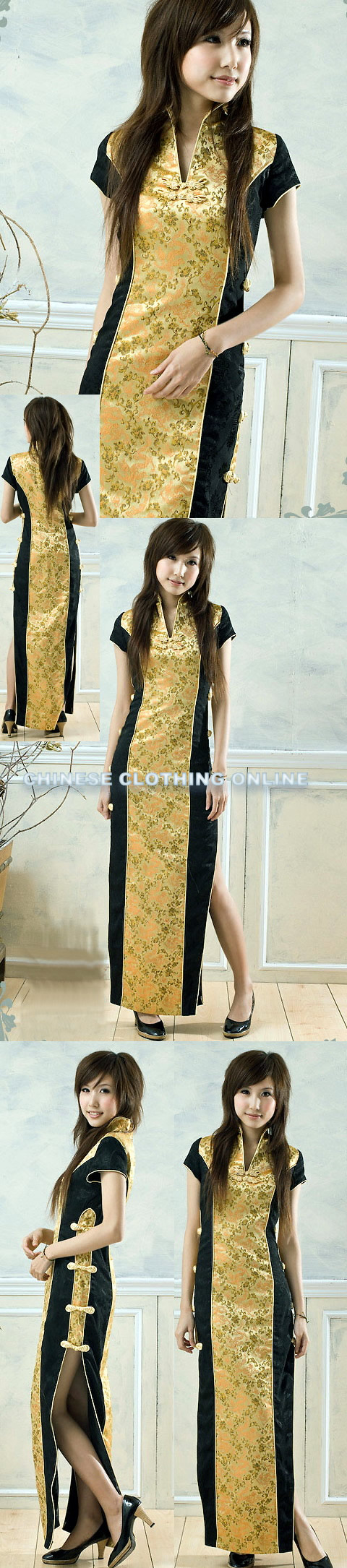 Slort-sleeve Long-length Cheongsam (CM)