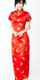 Short-sleeve Long-length Cheongsam (CM)