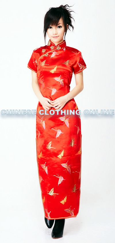 Short-sleeve Long-length Cheongsam (CM)