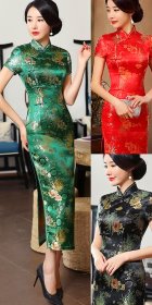 Short-sleeve Long-length Cheongsam (CM)