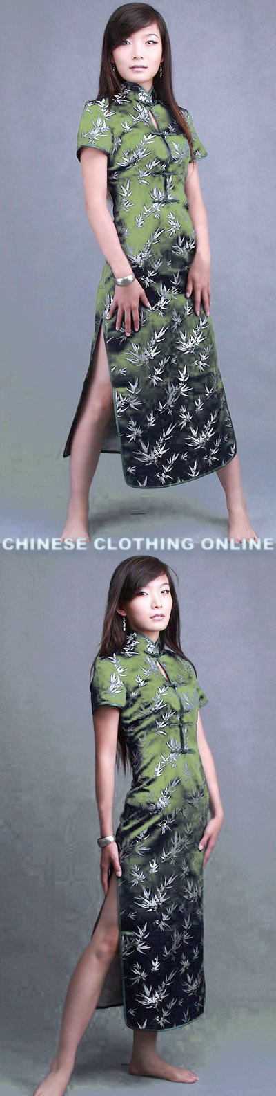 Short-sleeve Long-length Cheongsam (CM)