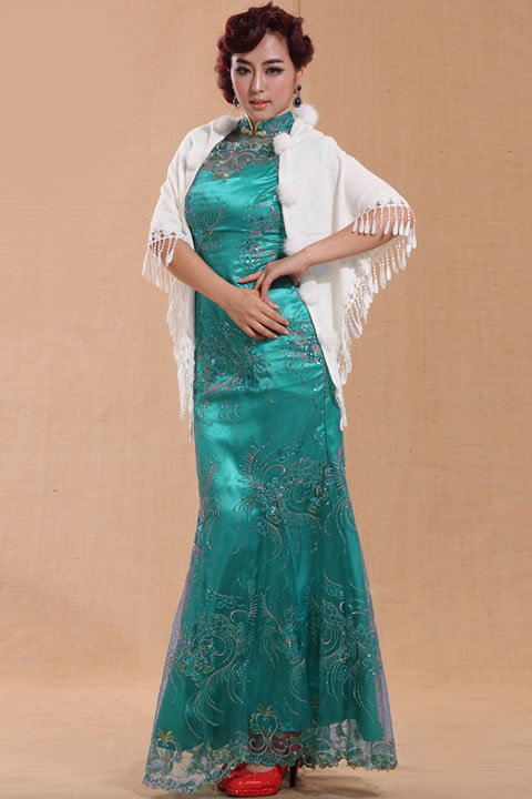 Cup-sleeve Long-length Cheongsam (CM)