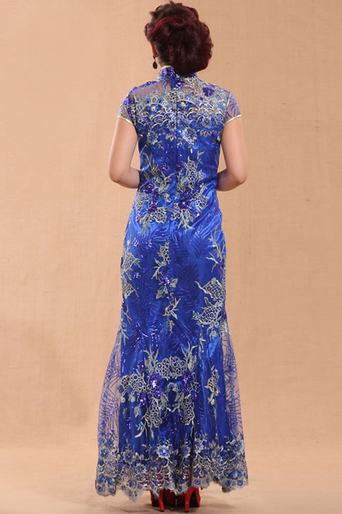 Cup-sleeve Long-length Cheongsam (CM)