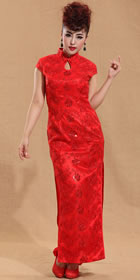 Cup-sleeve Long-length Cheongsam (CM)