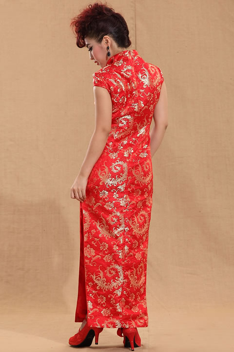 Cup-sleeve Long-length Cheongsam (CM)