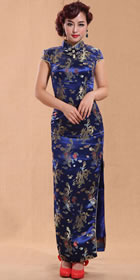 Cup-sleeve Long-length Cheongsam (CM)