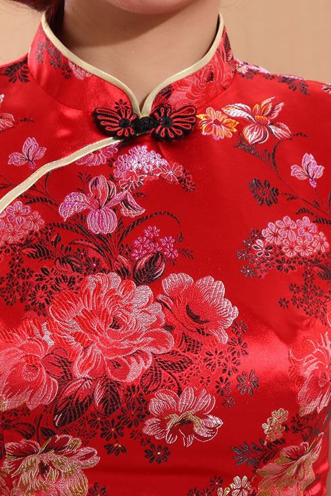 Cup-sleeve Long-length Cheongsam (CM)