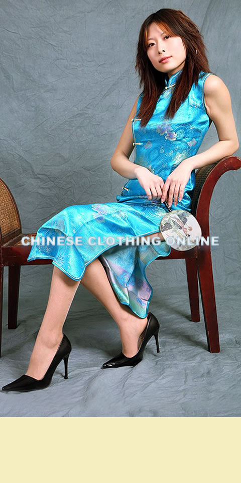 Sleeveless Long-length Cheongsam (CM)