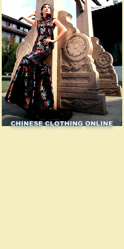 Sleeveless High Collar Water-drop Opening Long-length Cheongsam (CM)