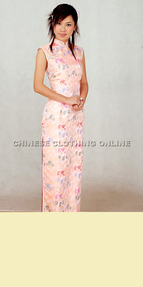 Sleeveless Long-length Cheongsam (CM)