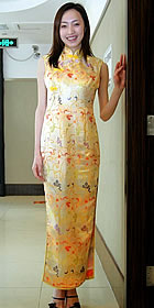 Sleeveless Long-length Cheongsam (CM)