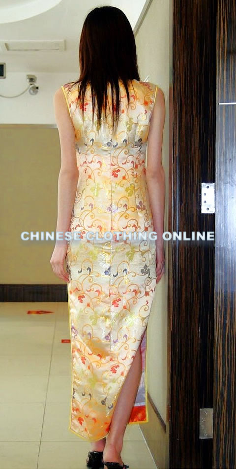 Sleeveless Long-length Cheongsam (CM)