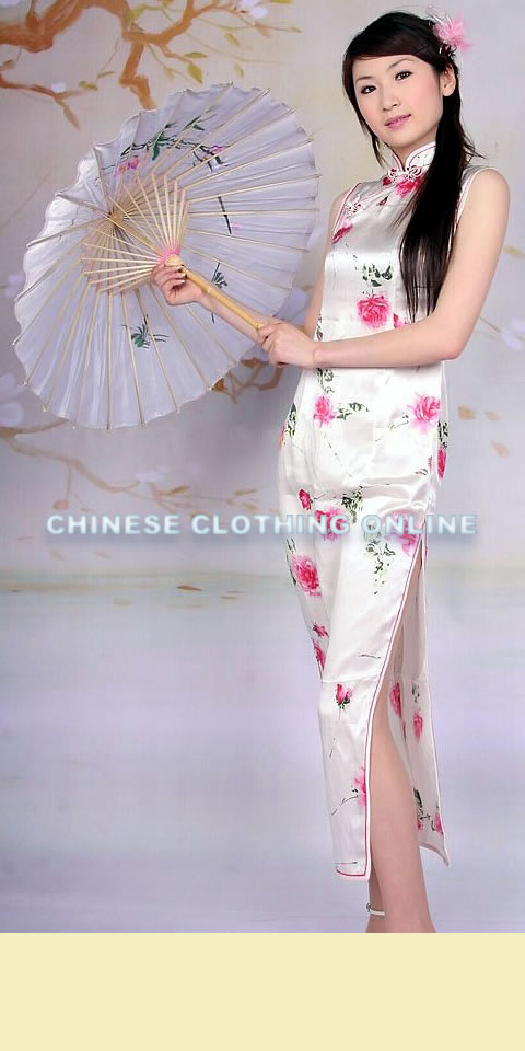 Sleeveless Long-length Cheongsam (CM)