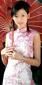 Sleeveless Long-length Cheongsam (CM)