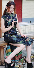 Sleeveless Long-length Cheongsam (CM)