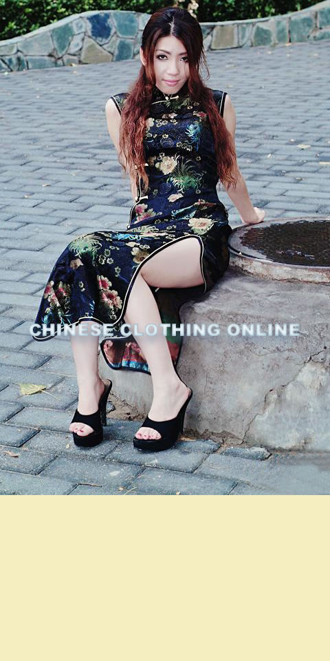 Sleeveless Long-length Cheongsam (CM)