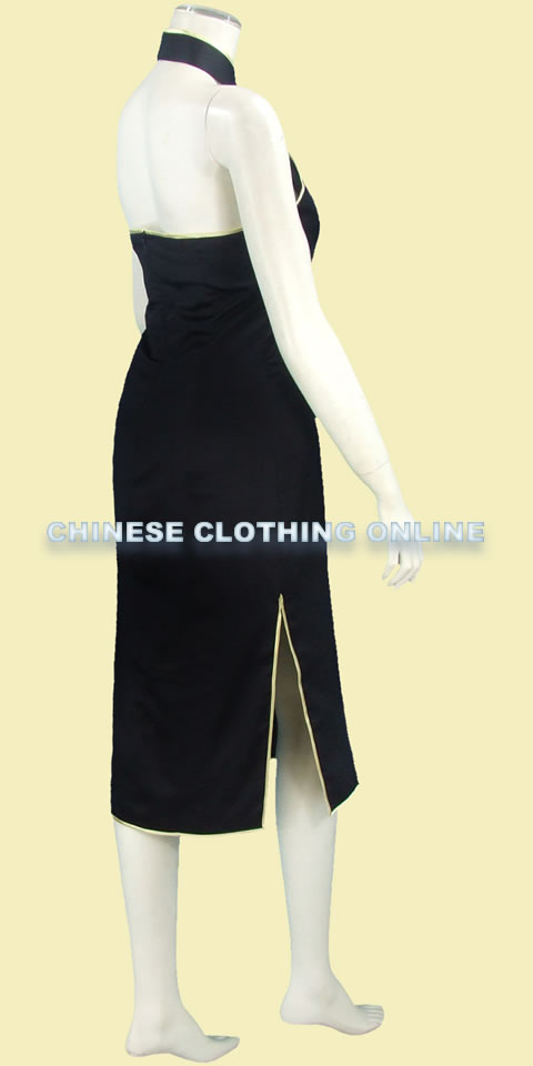 Cut-in Shoulders Bareback Long-length Cheongsam (CM)