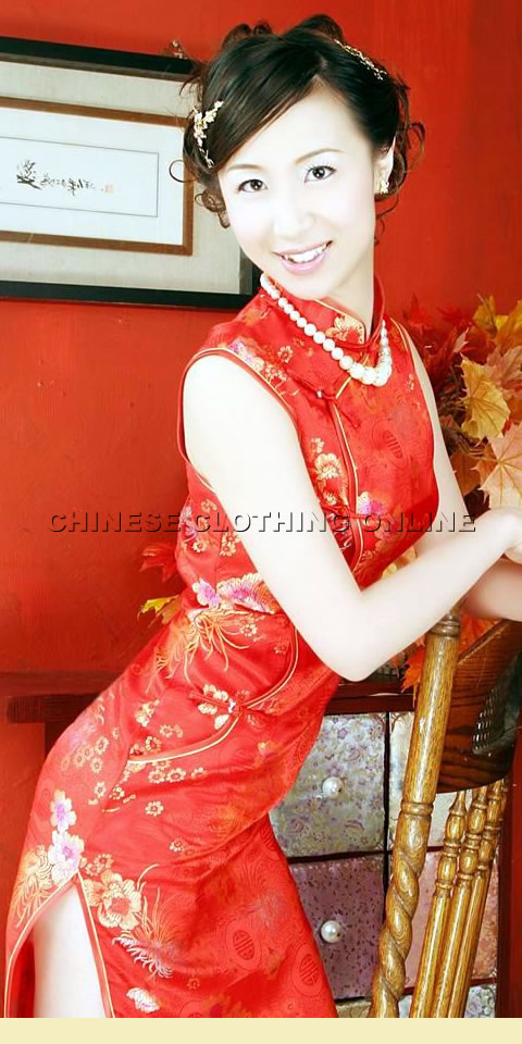 Sleeveless Long-length Cheongsam (CM)