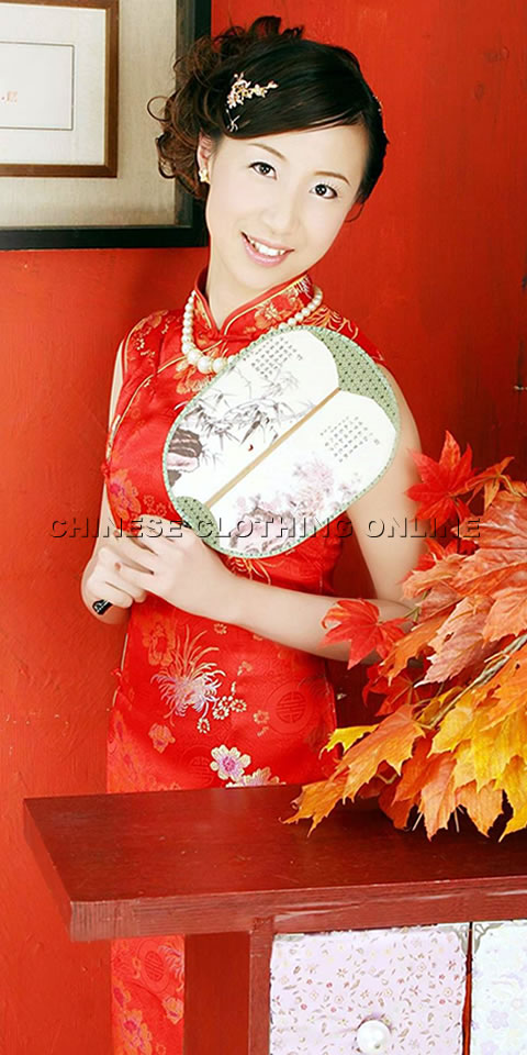 Sleeveless Long-length Cheongsam (CM)