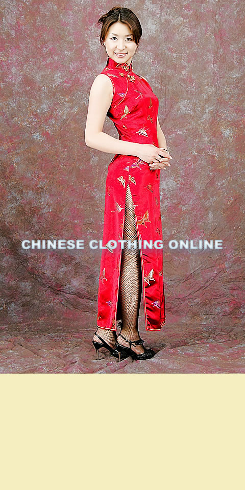 Sleeveless Long-length Cheongsam (CM)