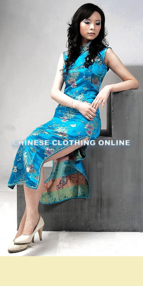 Sleeveless Long-length Cheongsam (CM)