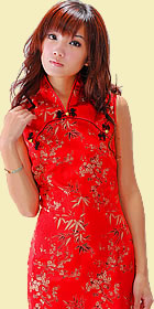 Sleeveless Long-length Cheongsam (CM)