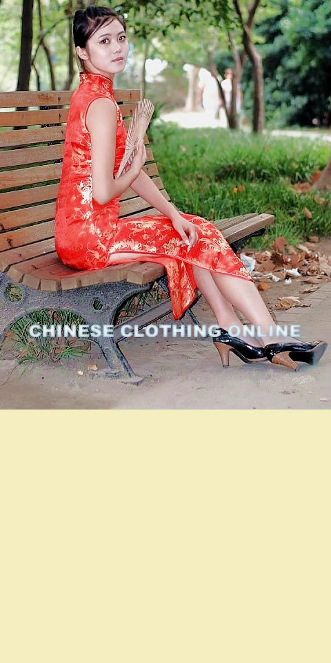 Sleeveless Long-length Cheongsam (CM)