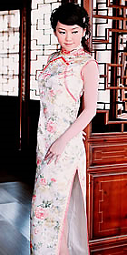 Sleeveless Long-length Cheongsam (CM)