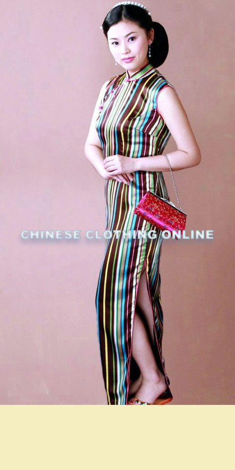 Sleeveless Long-length Cheongsam (CM)