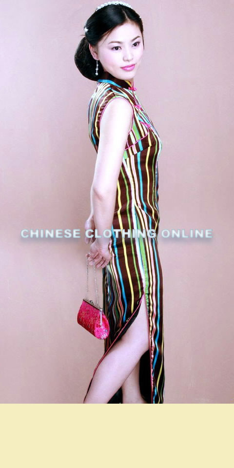 Sleeveless Long-length Cheongsam (CM)