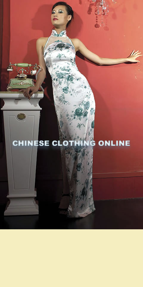 Cut-in Shoulders Long-length Cheongsam (CM)