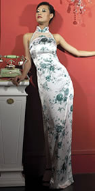 Cut-in Shoulders Long-length Cheongsam (CM)