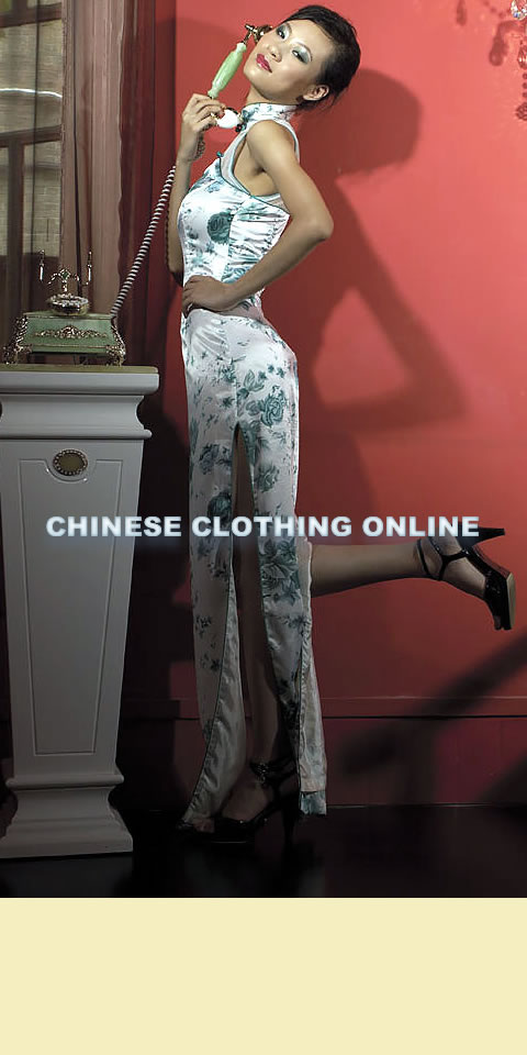 Cut-in Shoulders Long-length Cheongsam (CM)