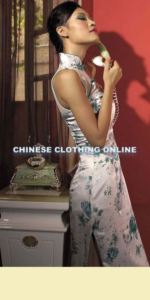 Cut-in Shoulders Long-length Cheongsam (CM)