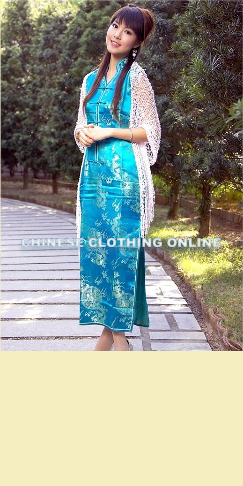 Sleeveless Long-length Cheongsam (CM)