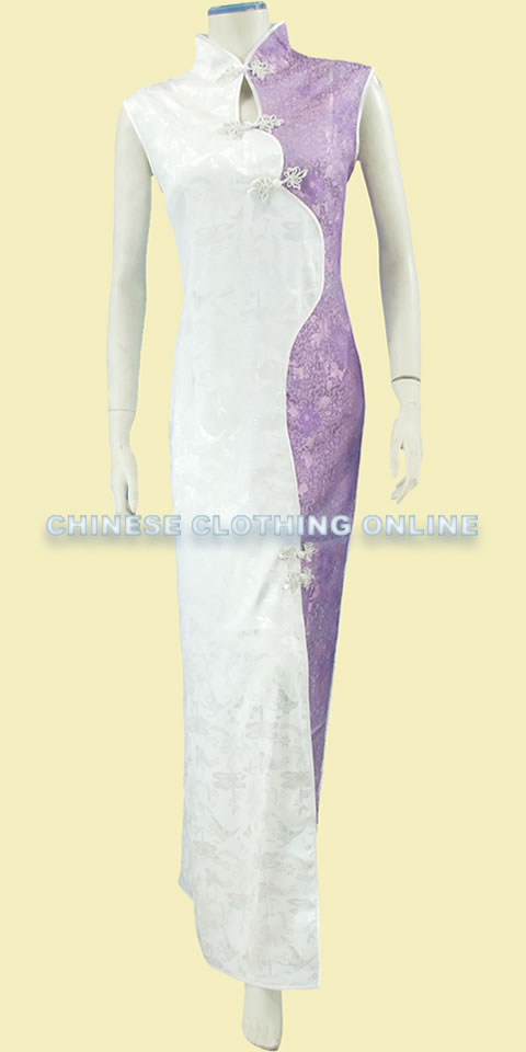 Sleeveless Long-length Cheongsam (CM)