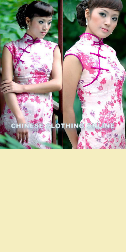 Sleeveless Long-length Cheongsam (CM)