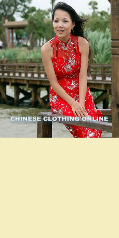 Sleeveless Long-length Cheongsam (CM)