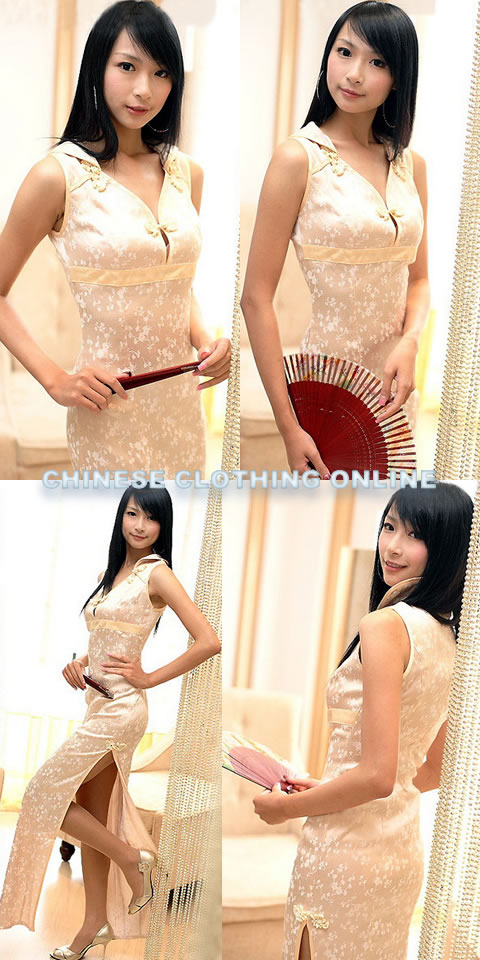 Sleeveless Long-length Cheongsam (CM)