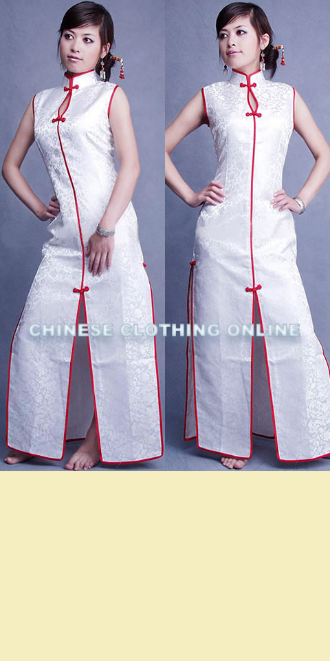 Sleeveless Long-length Cheongsam (CM)