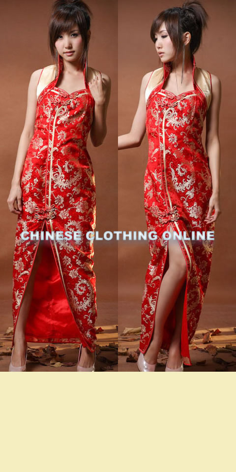 Sleeveless Long-length Cheongsam (CM)