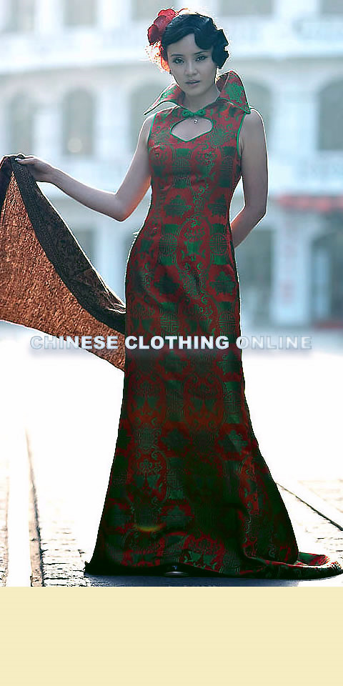 Sleeveless Long Cheongsam (CM)