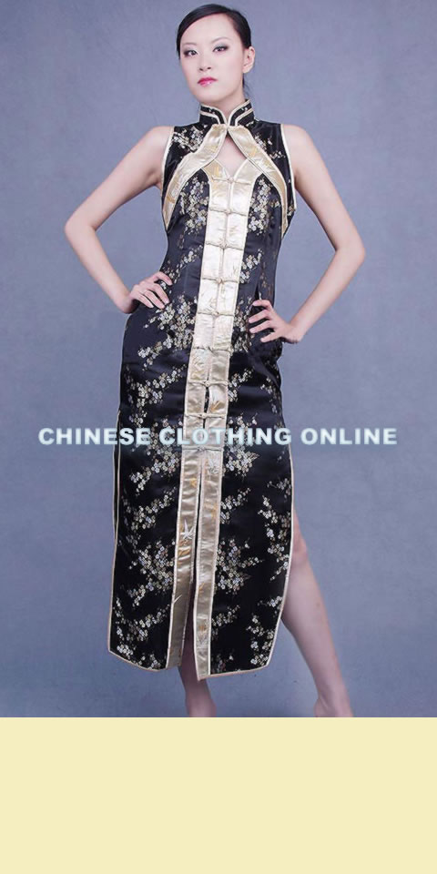 Sleeveless Long-length Cheongsam (CM)