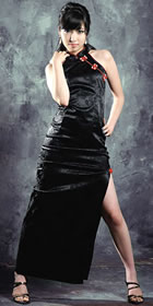 Cut-in Shoulders Long-length Cheongsam (CM)