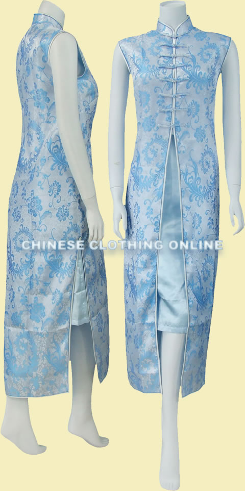 Sleeveless Long-length Cheongsam (CM)