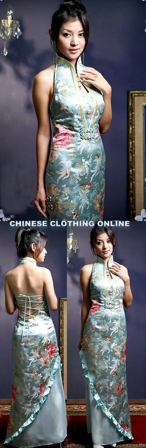 Cut-in Shoulders Long-length Cheongsam (CM)